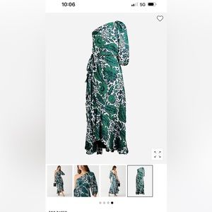 J Crew one shoulder silk dress